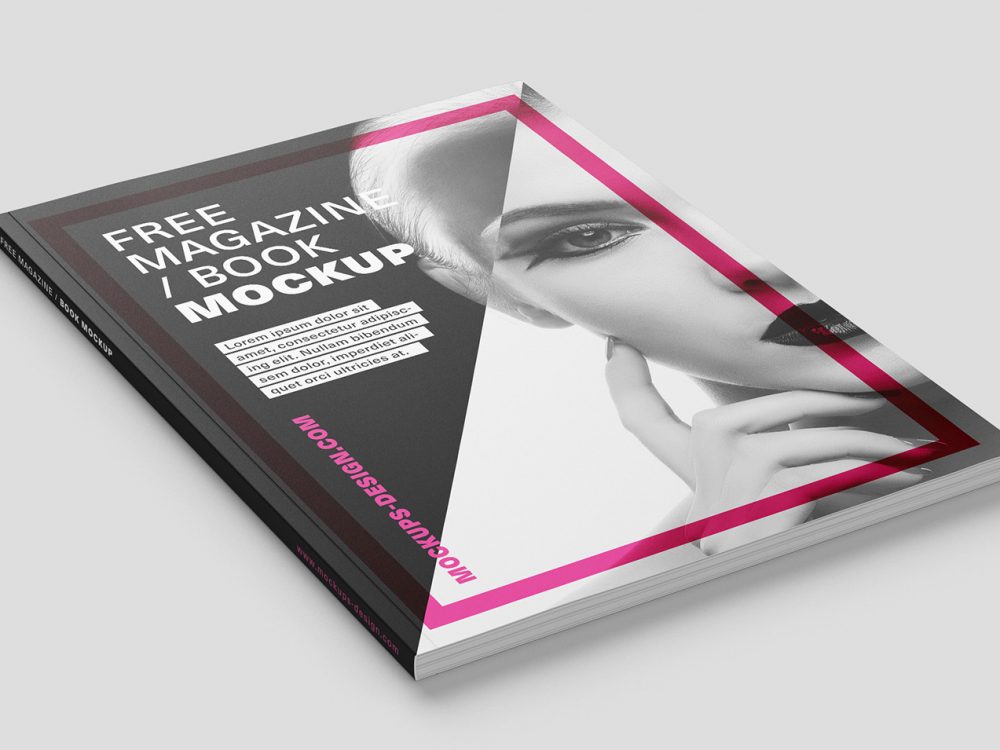 Free Magazine Mockup PSD