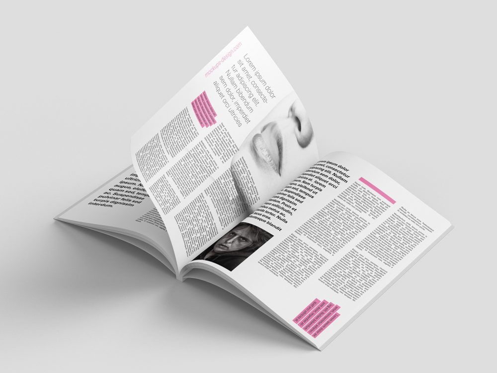 Free Magazine Mockup PSD