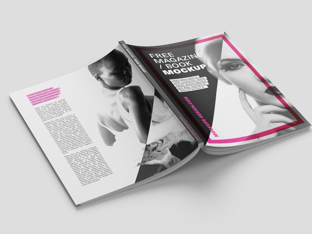 Free Magazine Mockup PSD