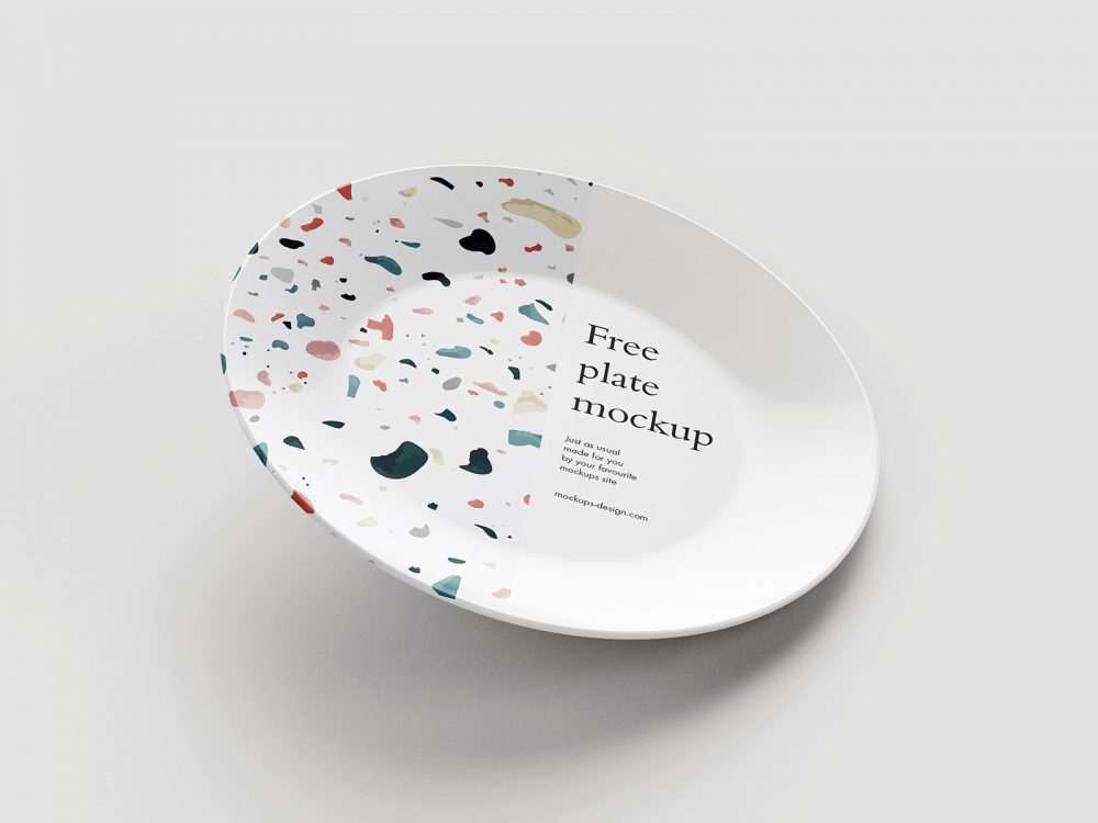 Free Plate PSD Mockup