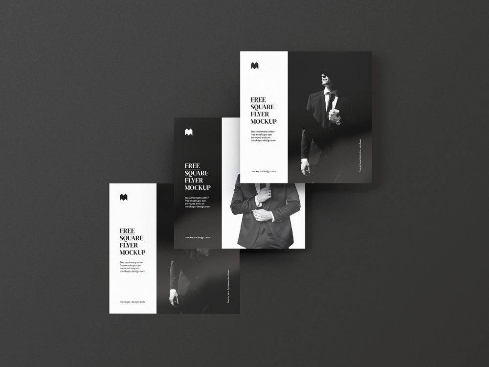 Free Single Square Flyer Mockup