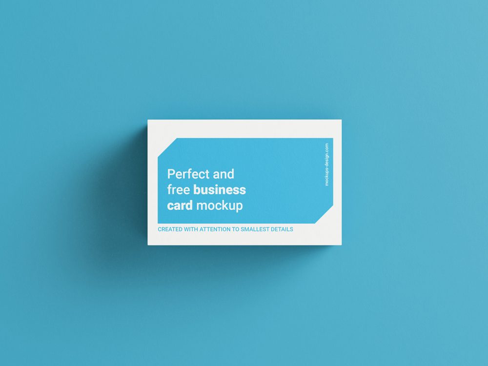 Free Stacked Business Cards Mockup