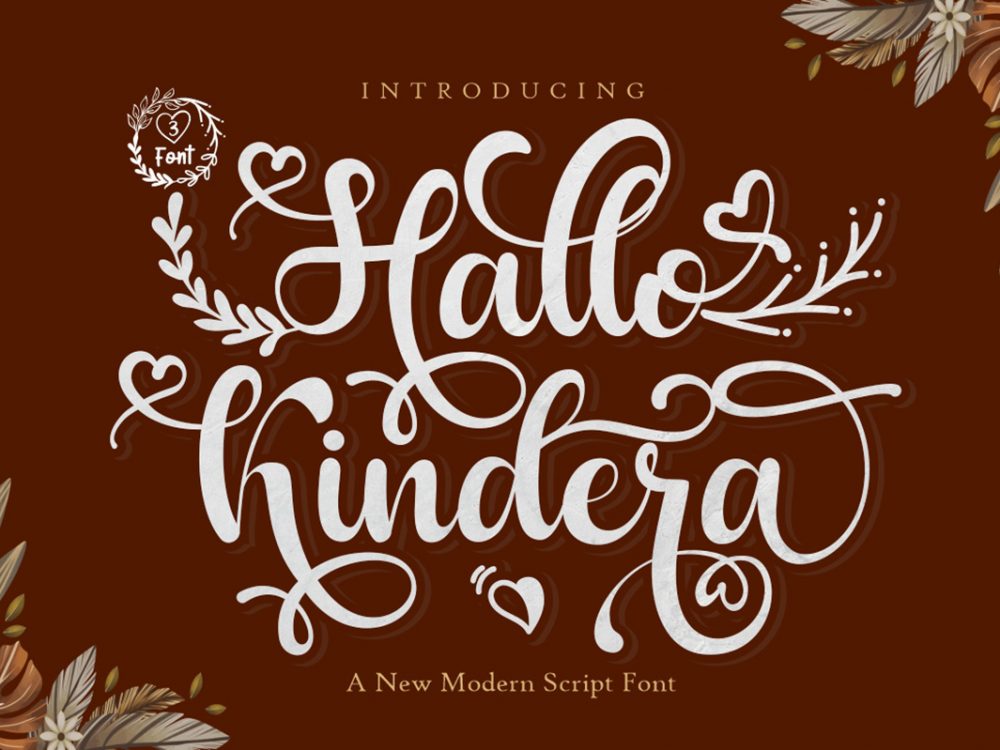 Hallo Kindera Free Font