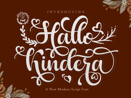 Hallo Kindera Free Font