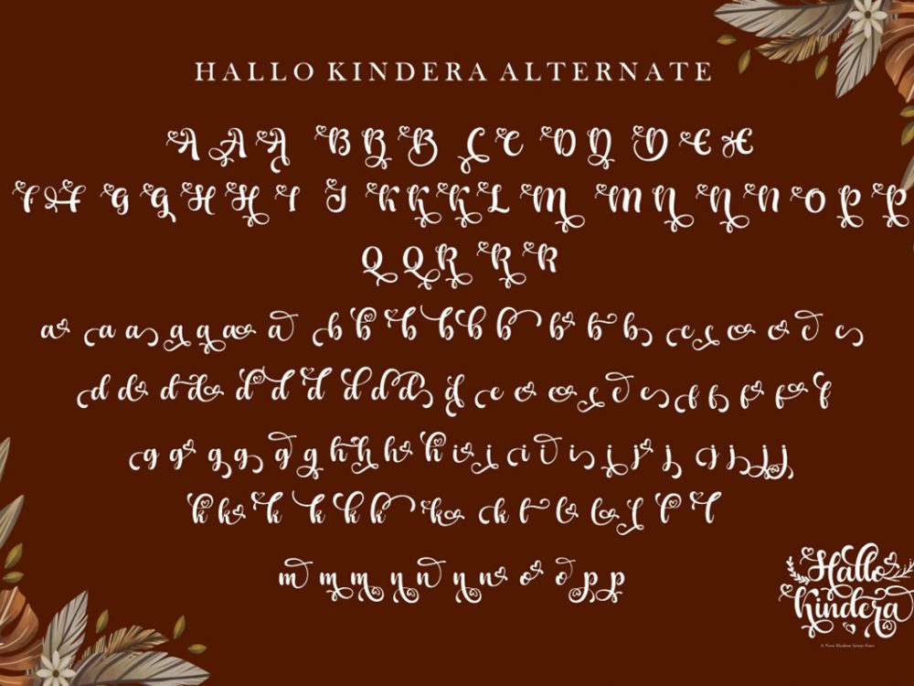 Hallo Kindera Free Font