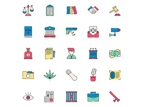 Lawyer Vector Icons