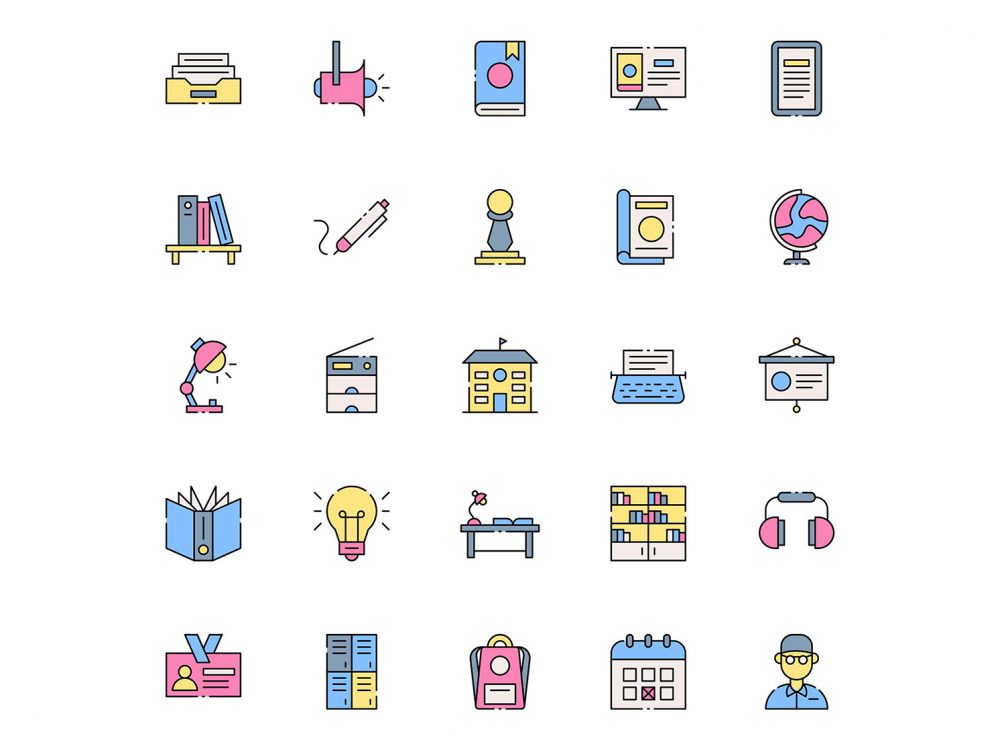 Librarian Vector Icons