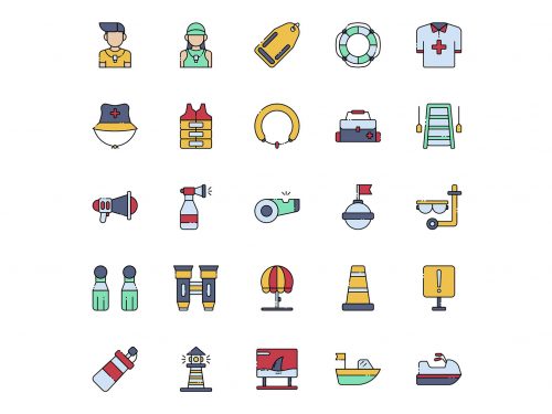 Lifeguard Vector Icons