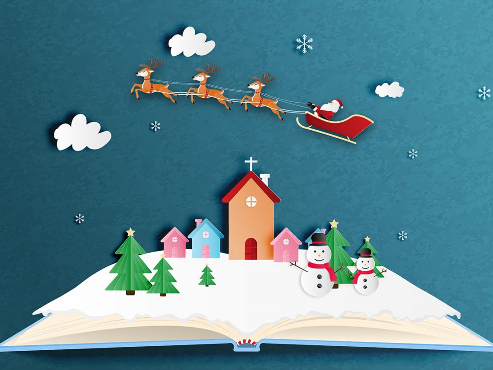 Merry Christmas and Happy New Year Illustration