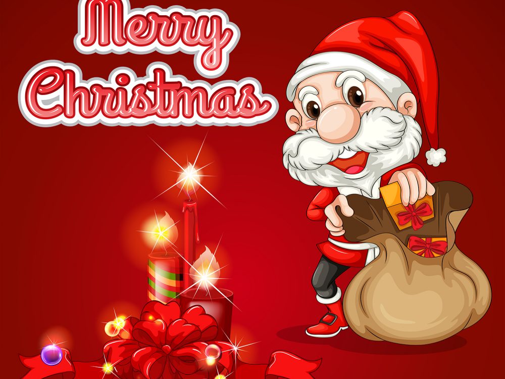 Merry Christmas and Happy New Year Illustration