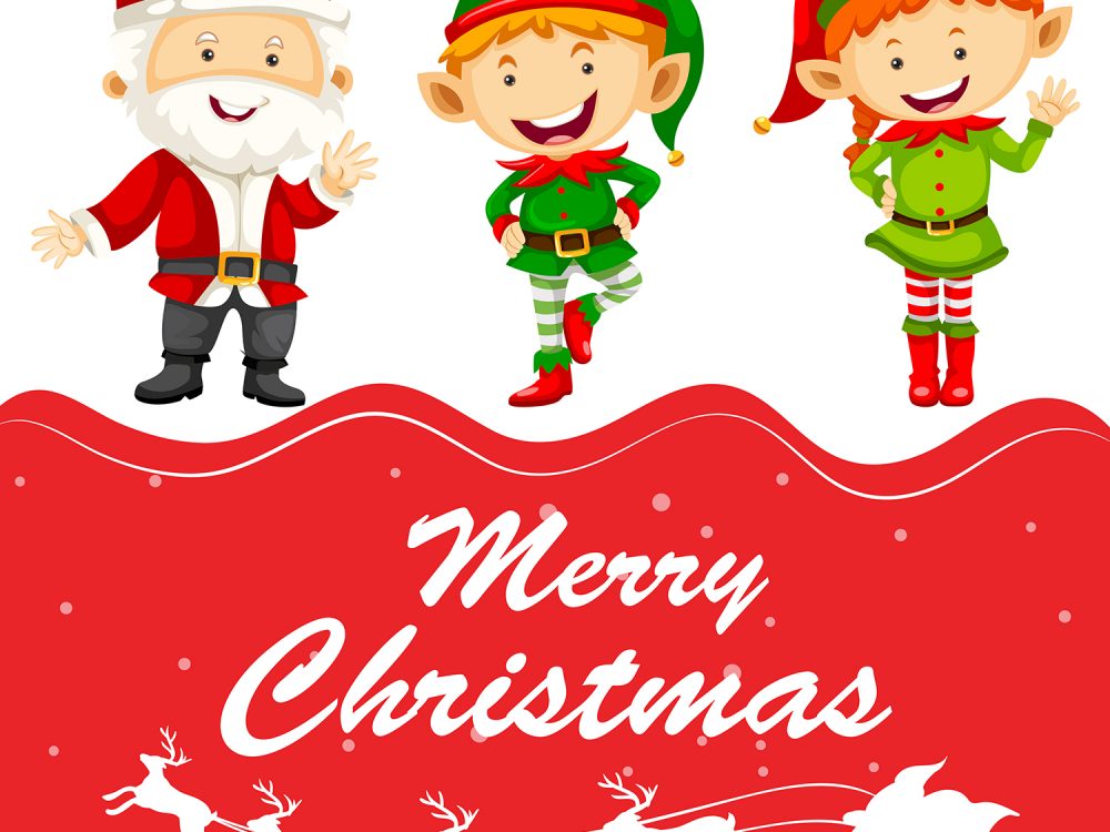 Merry Christmas and Happy New Year Illustration