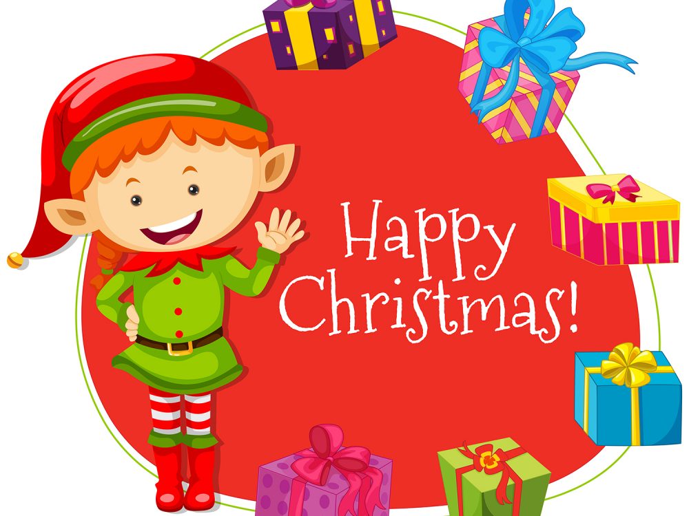 Merry Christmas and Happy New Year Illustration