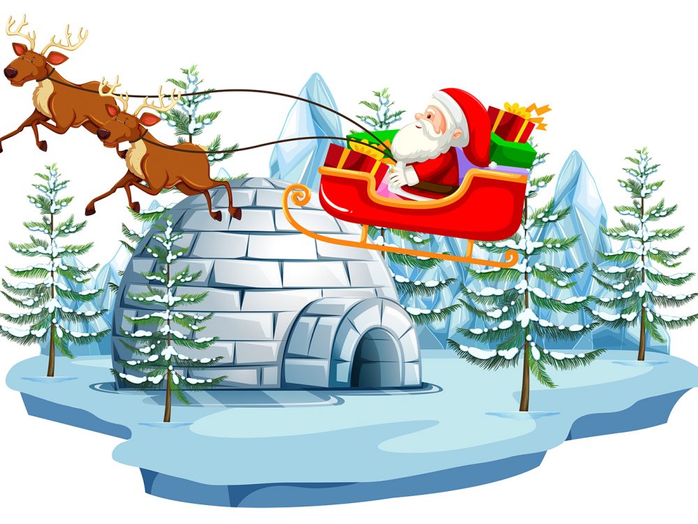 Merry Christmas and Happy New Year Illustration