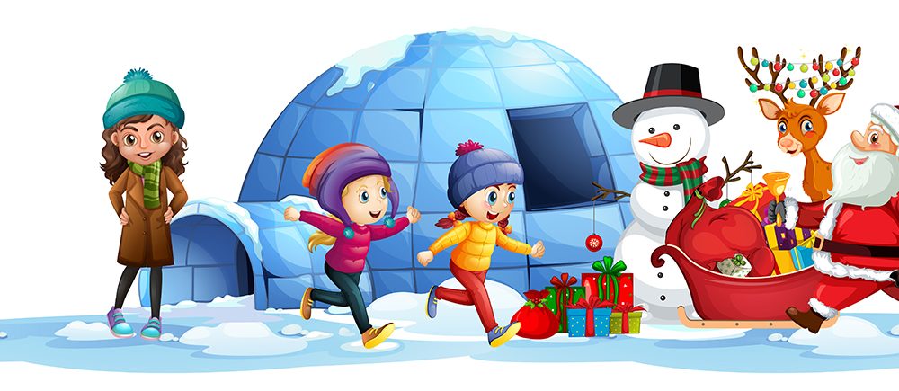 Merry Christmas and Happy New Year Illustration