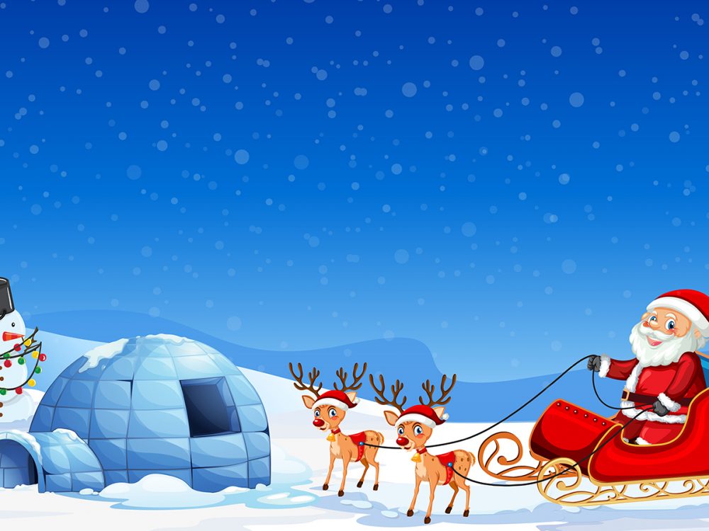 Merry Christmas and Happy New Year Illustration