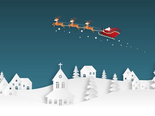 Merry Christmas and Happy New Year Illustration