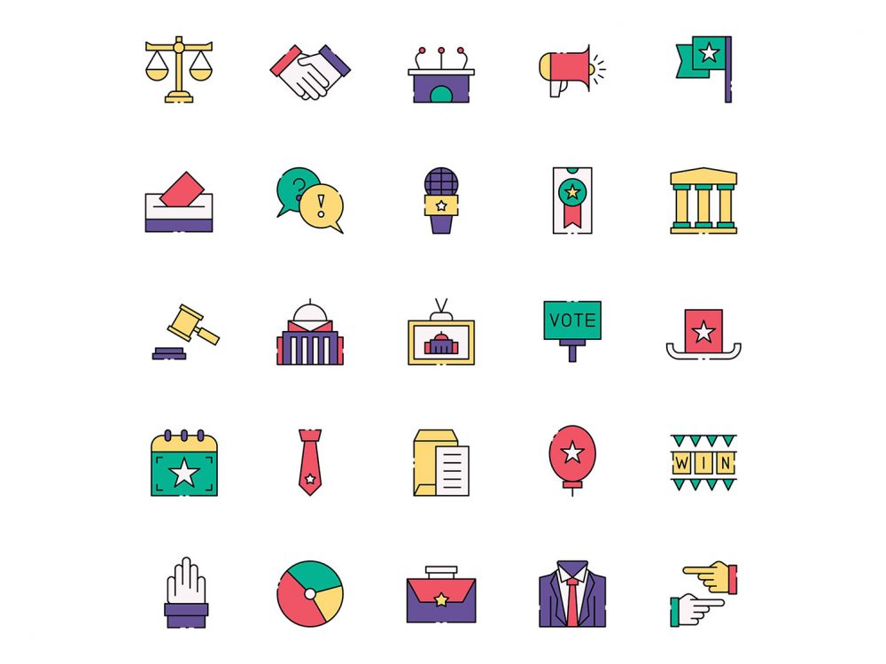 Politician Vector Icons