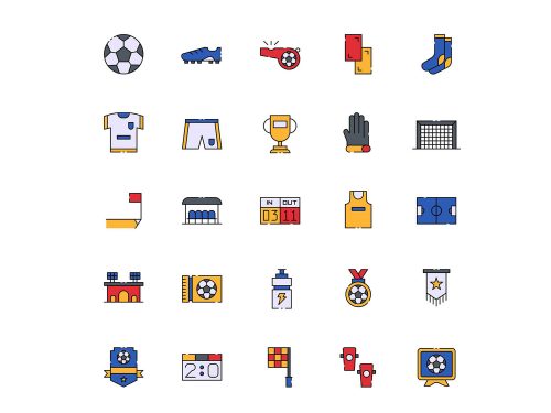 Soccer Vector Free Icon Set