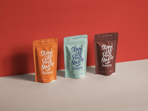 Stand Up Pouch Packaging Mockup