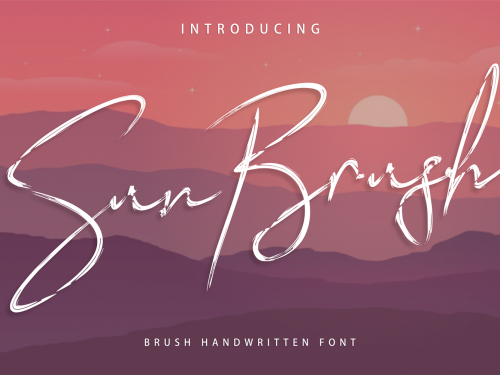 Sun Brush Free Font