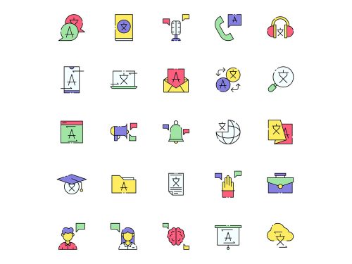 Translator Vector Icons