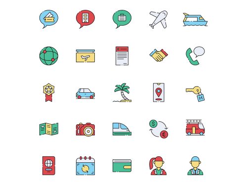 Travel Agent Icons