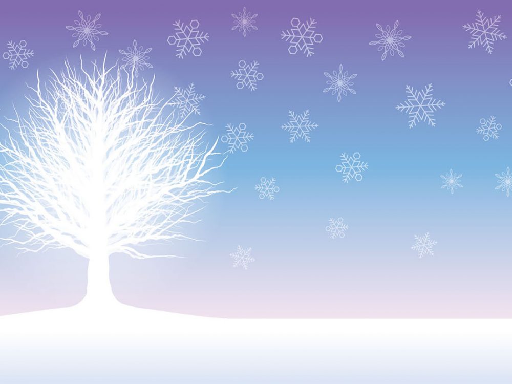 Winter Landscape Free Vector Illustration