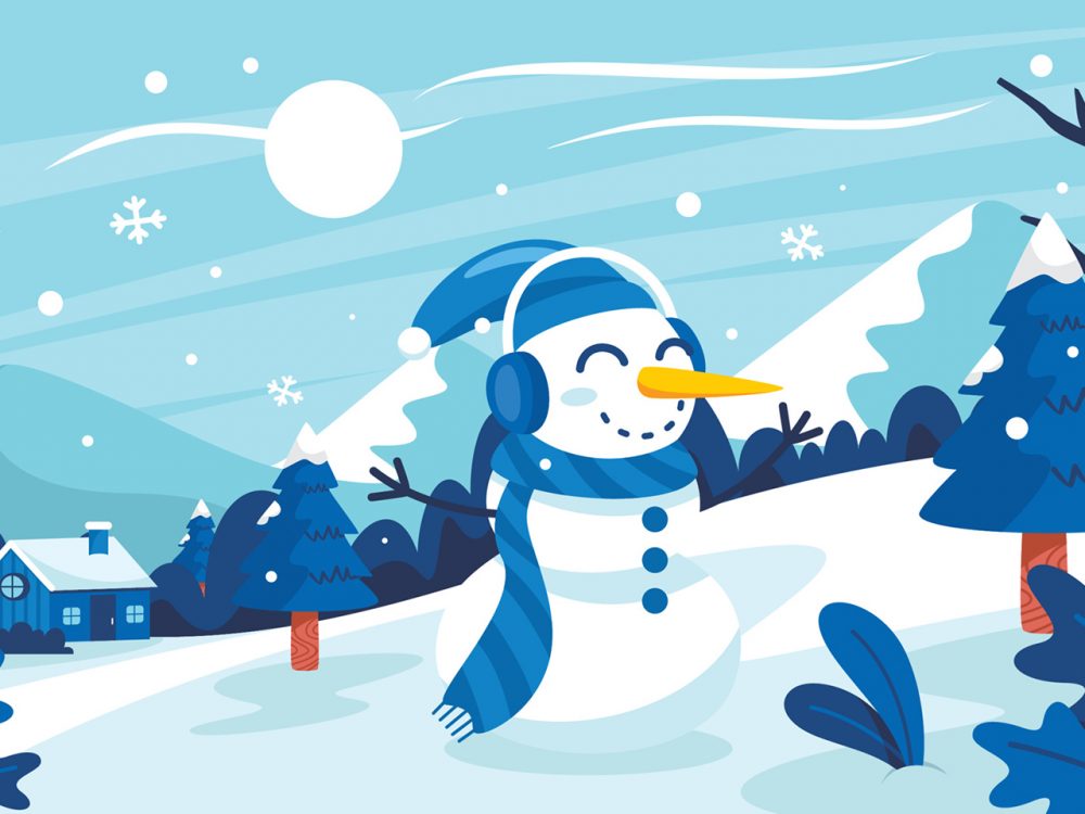 Winter Landscape Illustration