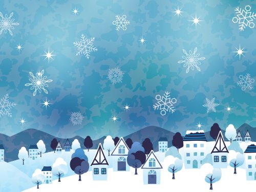 Winter Landscape Illustration