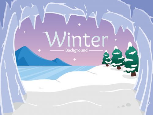 Winter Landscape Illustration