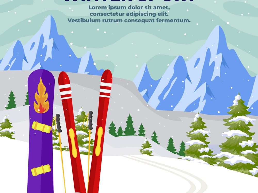 Winter Landscape Illustration