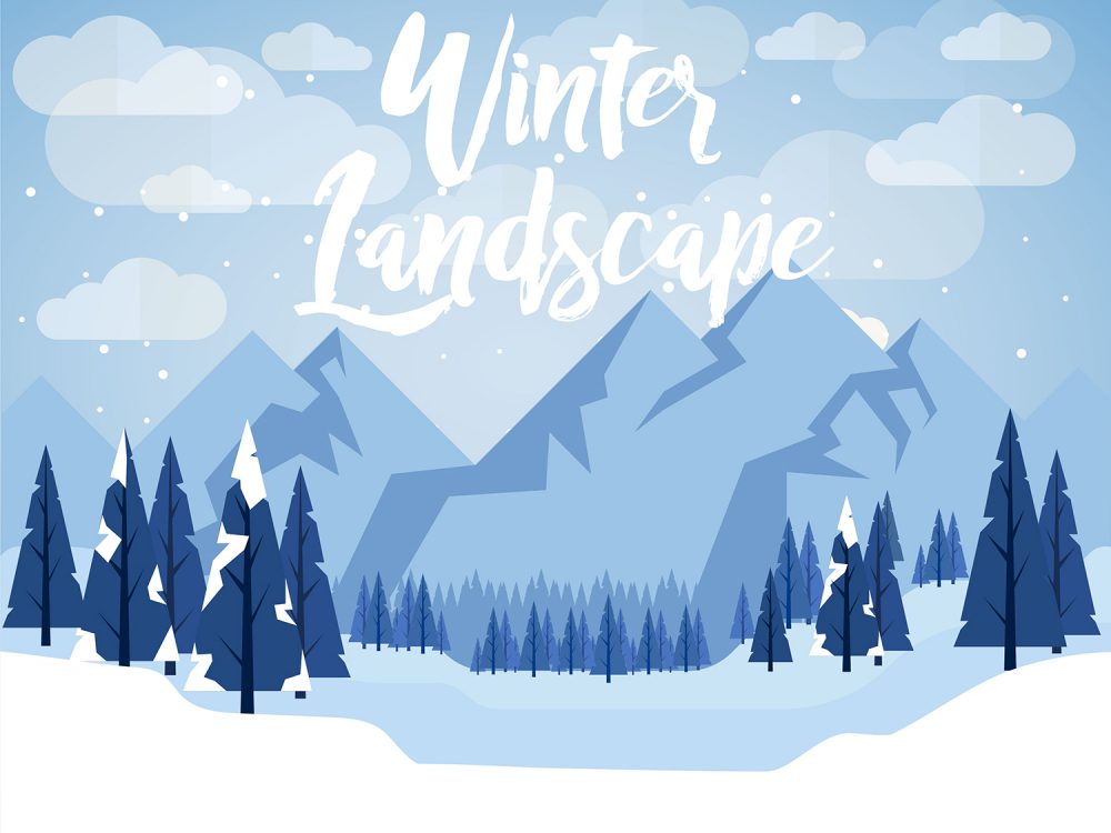 Winter Landscape Illustration
