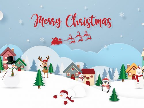 Winter Landscape Illustration