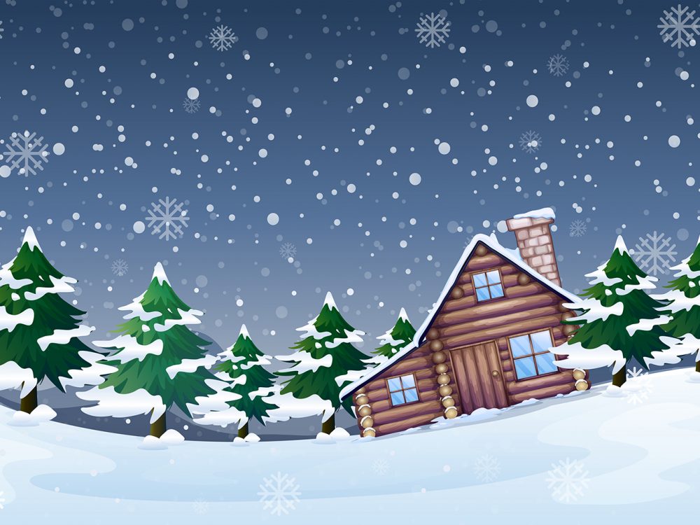 Winter Landscape Illustration