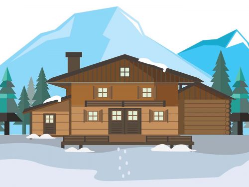 Winter Landscape Illustration