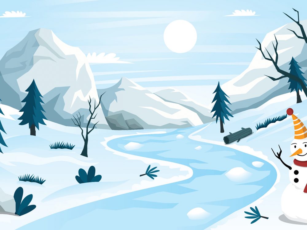 Winter Landscape Illustration