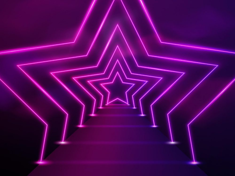 Abstract Neon Lights Background