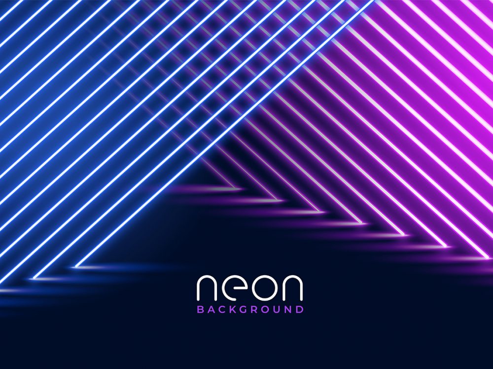Abstract Neon Lights Background