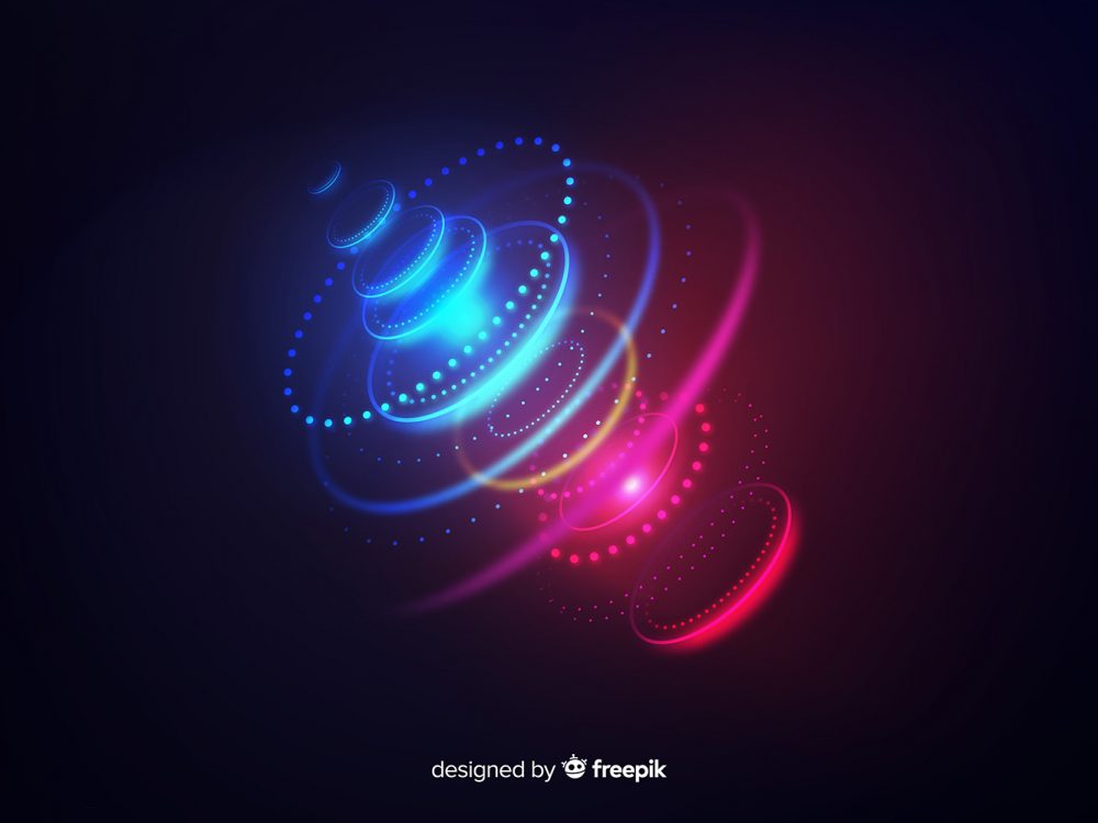 Abstract Neon Lights Background