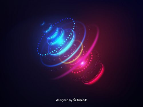 Abstract Neon Lights Background