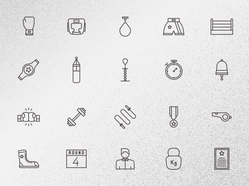 Boxing Vector Icons