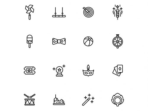 Circus Vector Free Icon Set