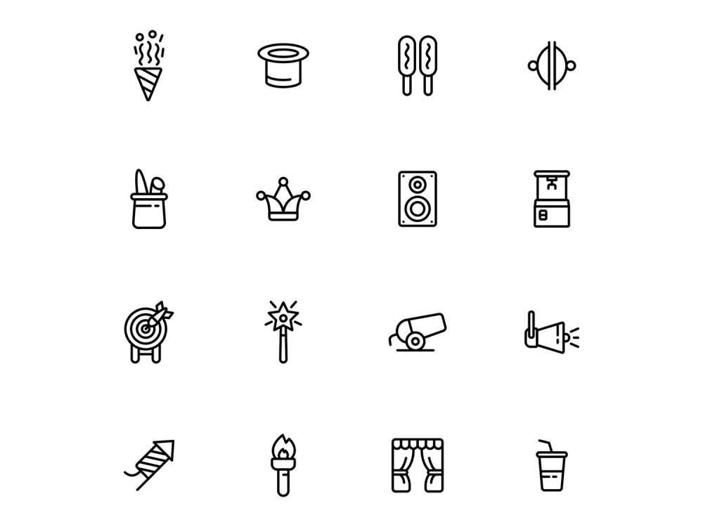 Circus Vector Free Icon Set