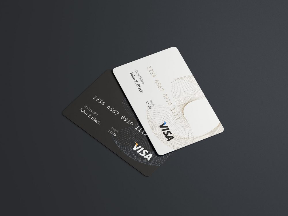 Free Credit Card Mockup PSD