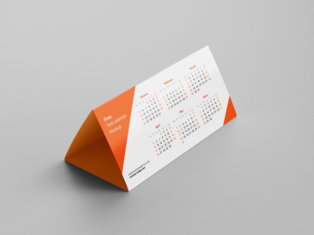 Free Desk Calendar Mockup