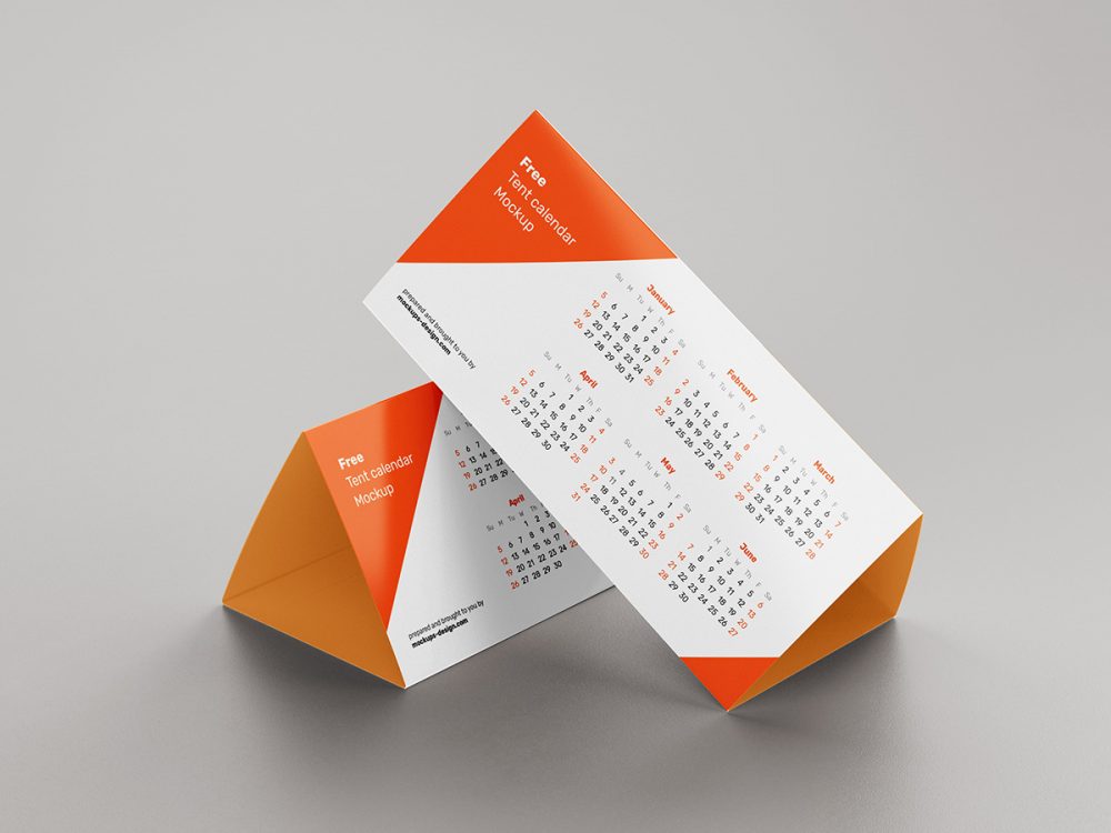 Free Desk Calendar Mockup