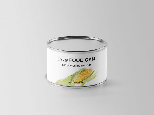 Free Food Can Mockup
