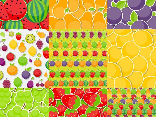 Free Fruit Vector Pattern