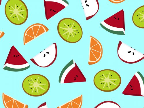 Free Fruit Vector Pattern