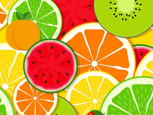 Free Fruit Vector Pattern
